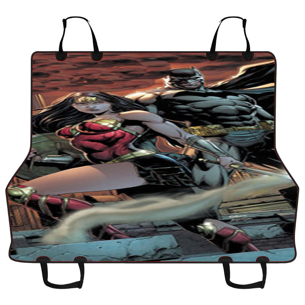 Batman And Wonder Woman Car Pet Seat Cover