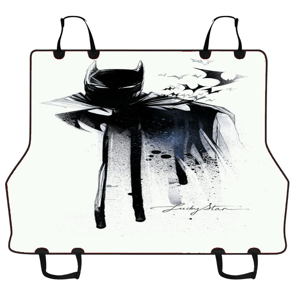 Batman Art White Ask Car Pet Seat Cover