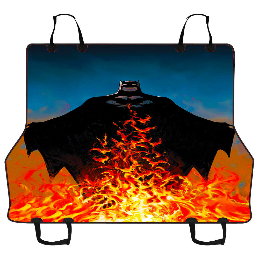 Batman In Flame Car Pet Seat Cover