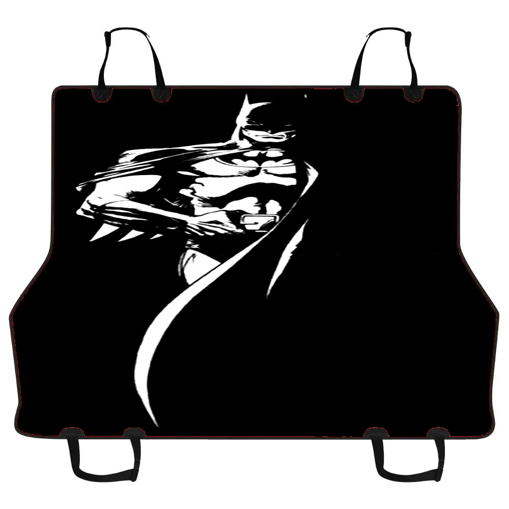 Batman Line Art Black Car Pet Seat Cover