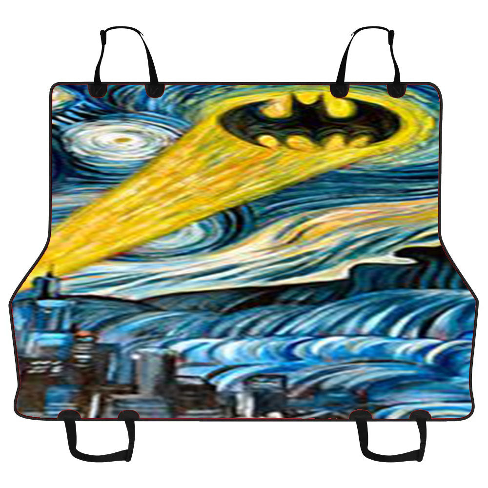 Batman Logo Starry Night Car Pet Seat Cover