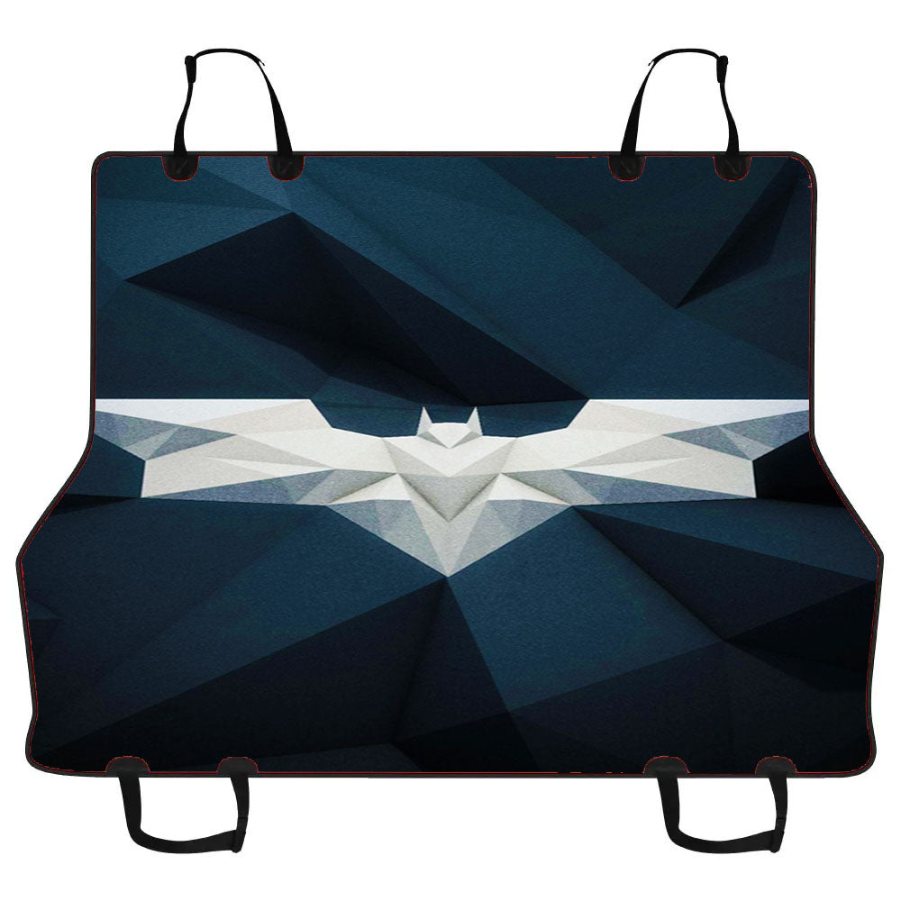 Batman Logo White Car Pet Seat Cover
