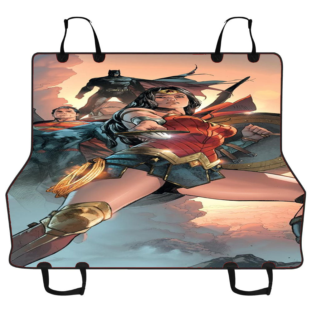 Batman Superman Wonder Woman Car Pet Seat Cover