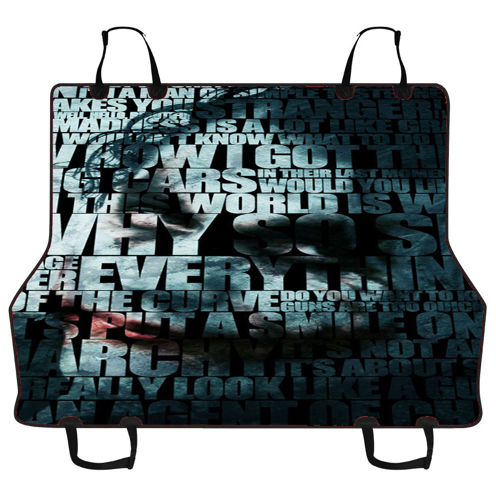 Batman Text Car Pet Seat Cover
