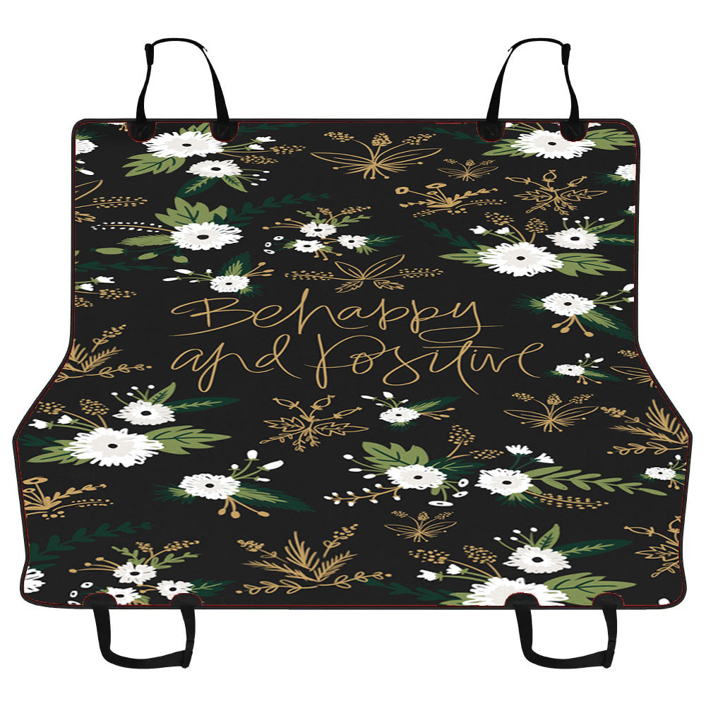 Be Happy And Positive Pattern Car Pet Seat Cover
