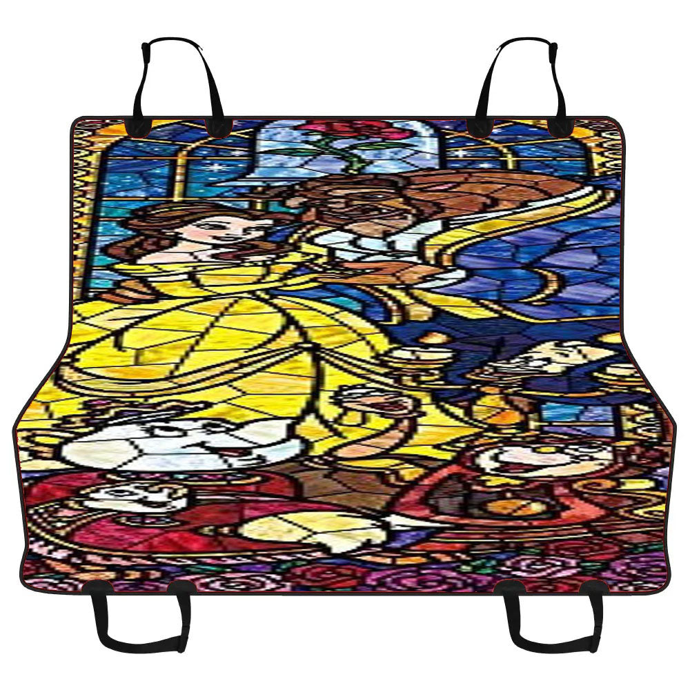 Beauty And The Beast Glass Car Pet Seat Cover