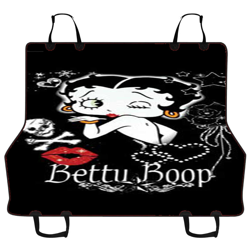 Betty Boop Kiss Blk Bkg Car Pet Seat Cover