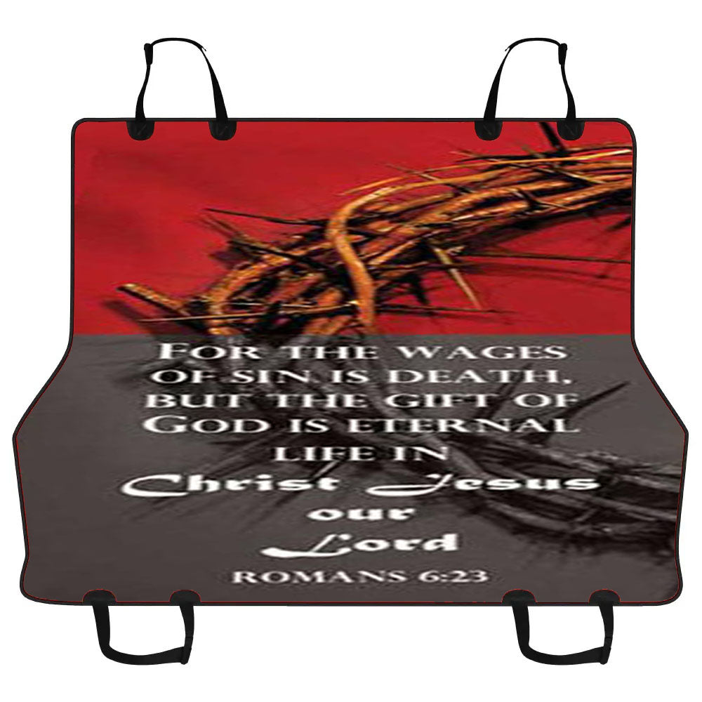 Bible Verse Crown Of Thorns Car Pet Seat Cover