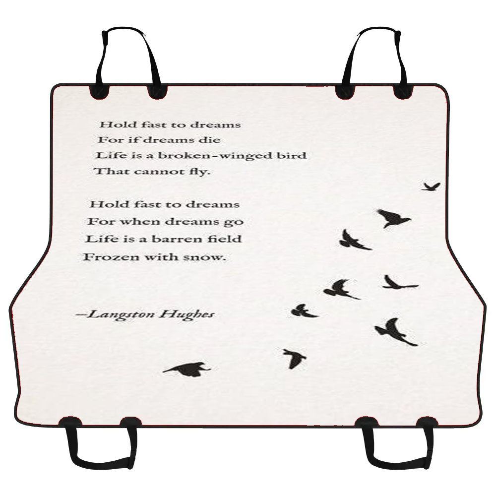 Bird Poem Car Pet Seat Cover
