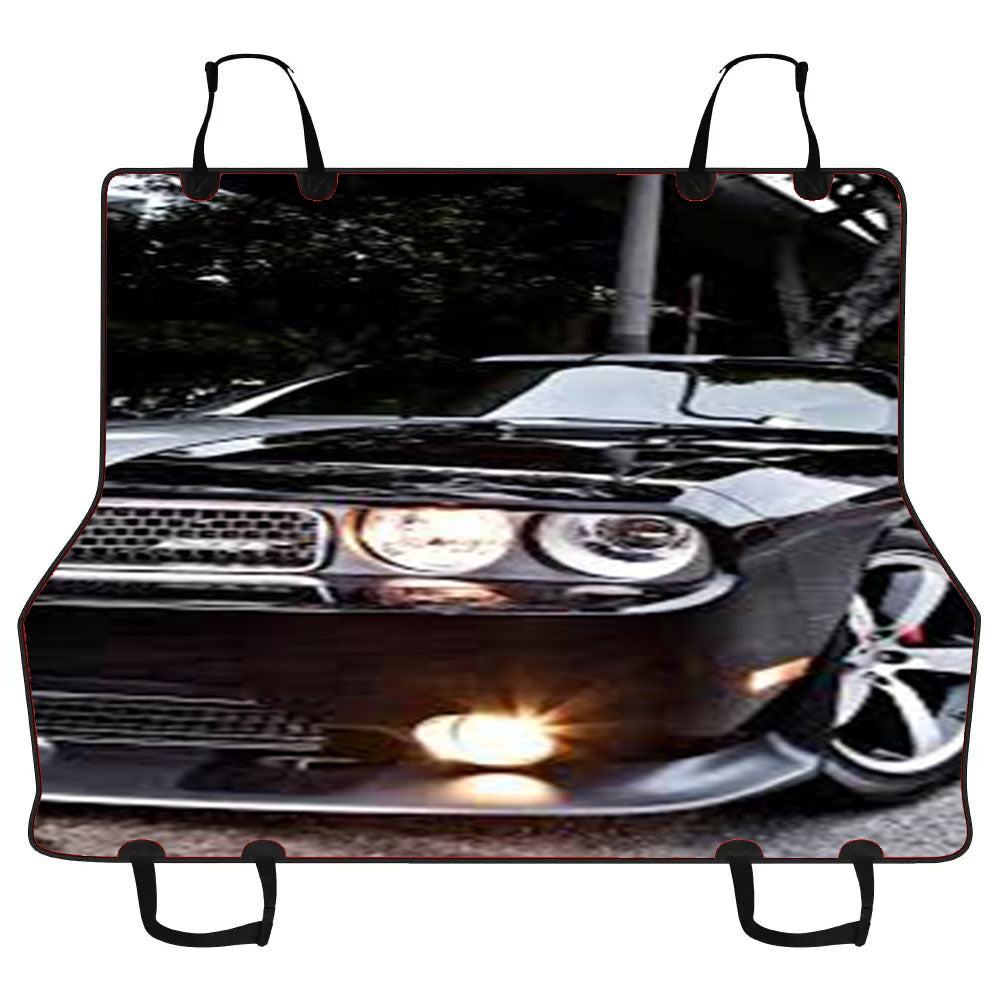 Black Dodge Challenger Car Pet Seat Cover