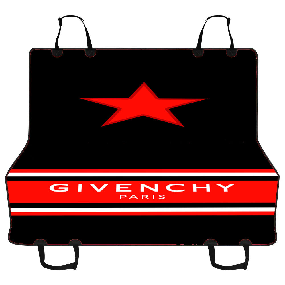 Black Givenchy Paris Car Pet Seat Cover