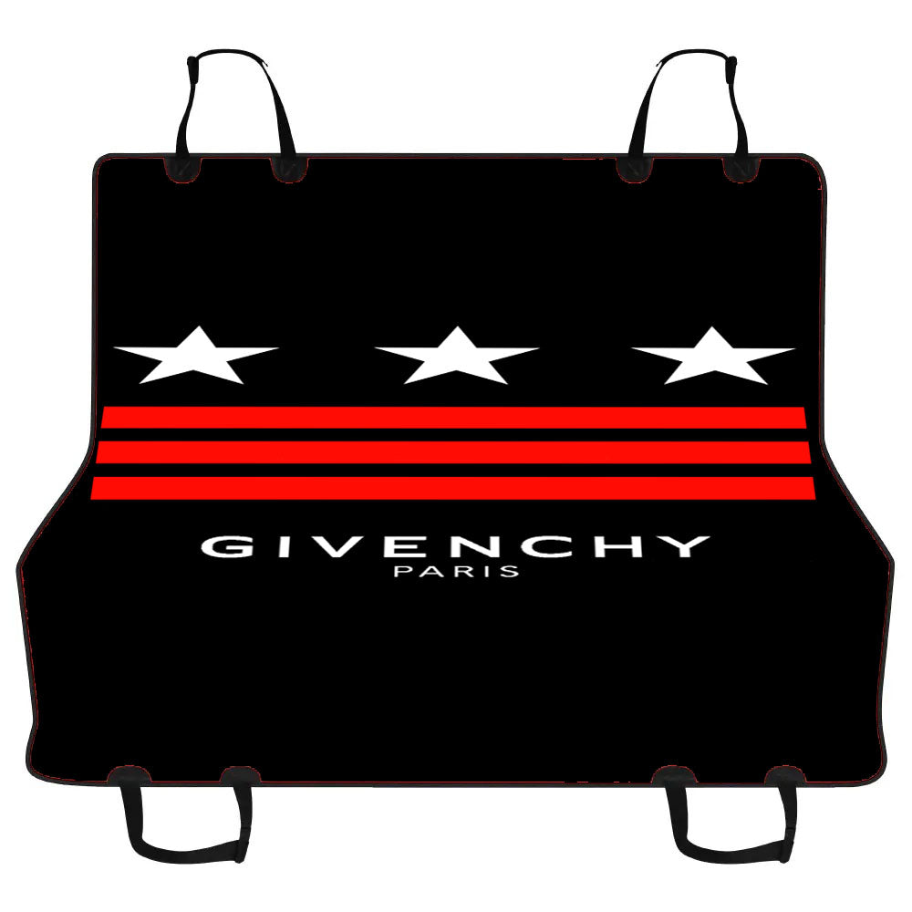 Black Givenchy Paris 2 Car Pet Seat Cover