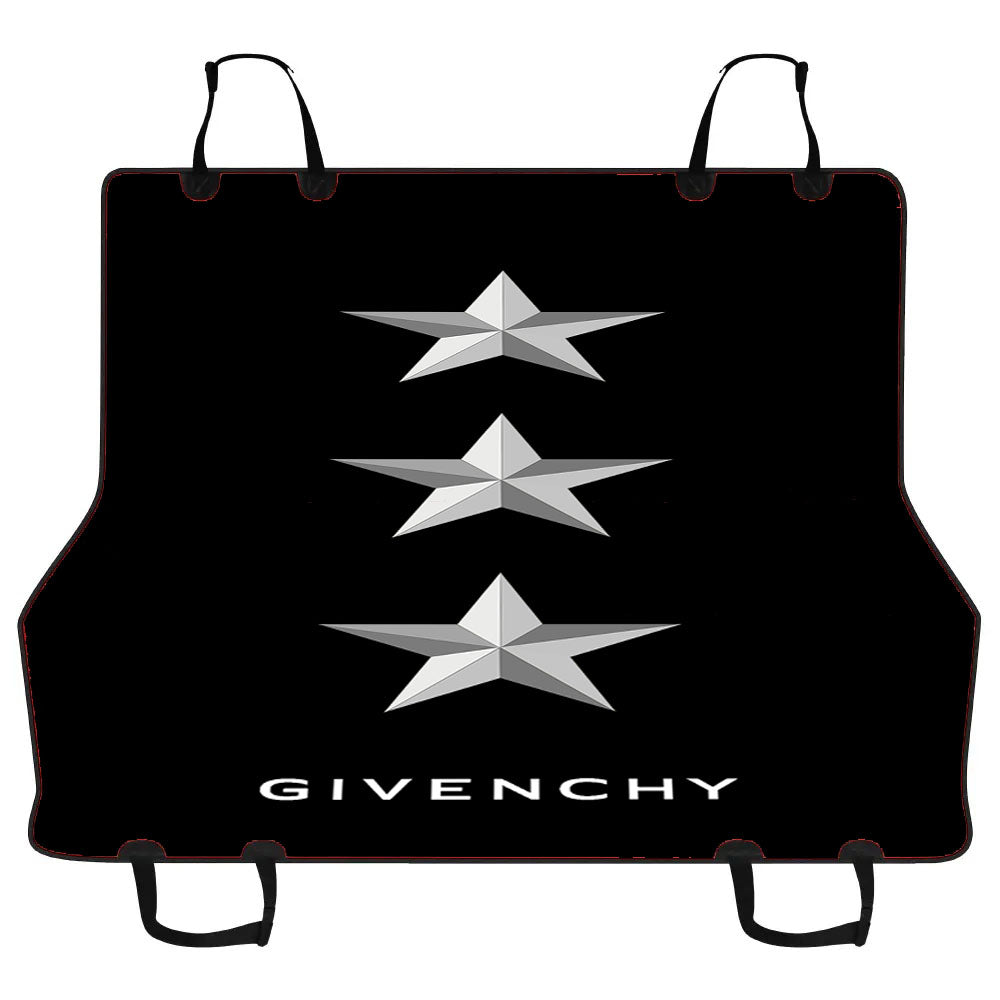Black Givenchy Paris Star Car Pet Seat Cover