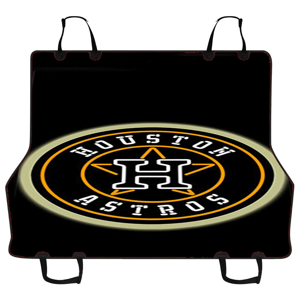 Black Huston Astros Car Pet Seat Cover