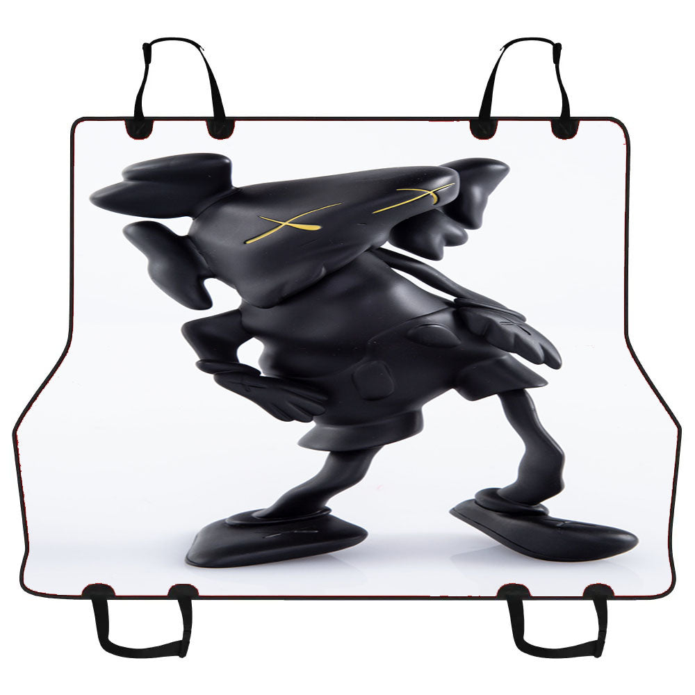 Black Kaws Wallpaper Car Pet Seat Cover