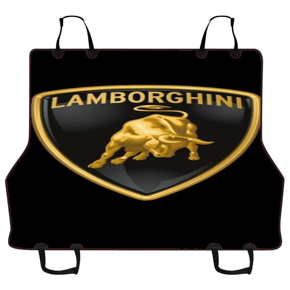 Black Lamborghini Car Pet Seat Cover
