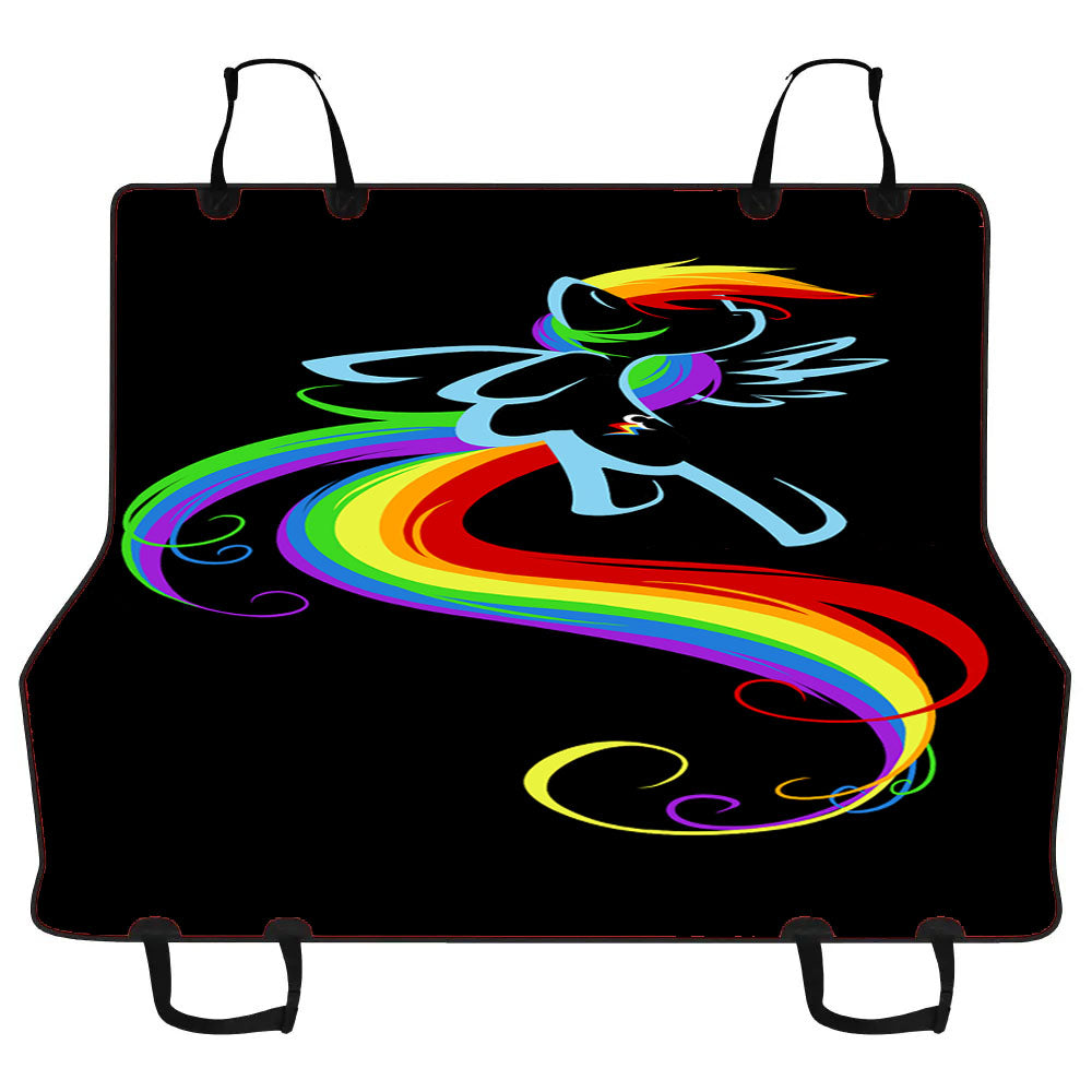 Black Little Pony Unicorn Car Pet Seat Cover