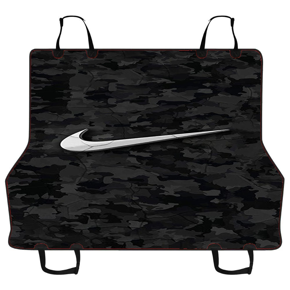 Black Nike Camo Car Pet Seat Cover