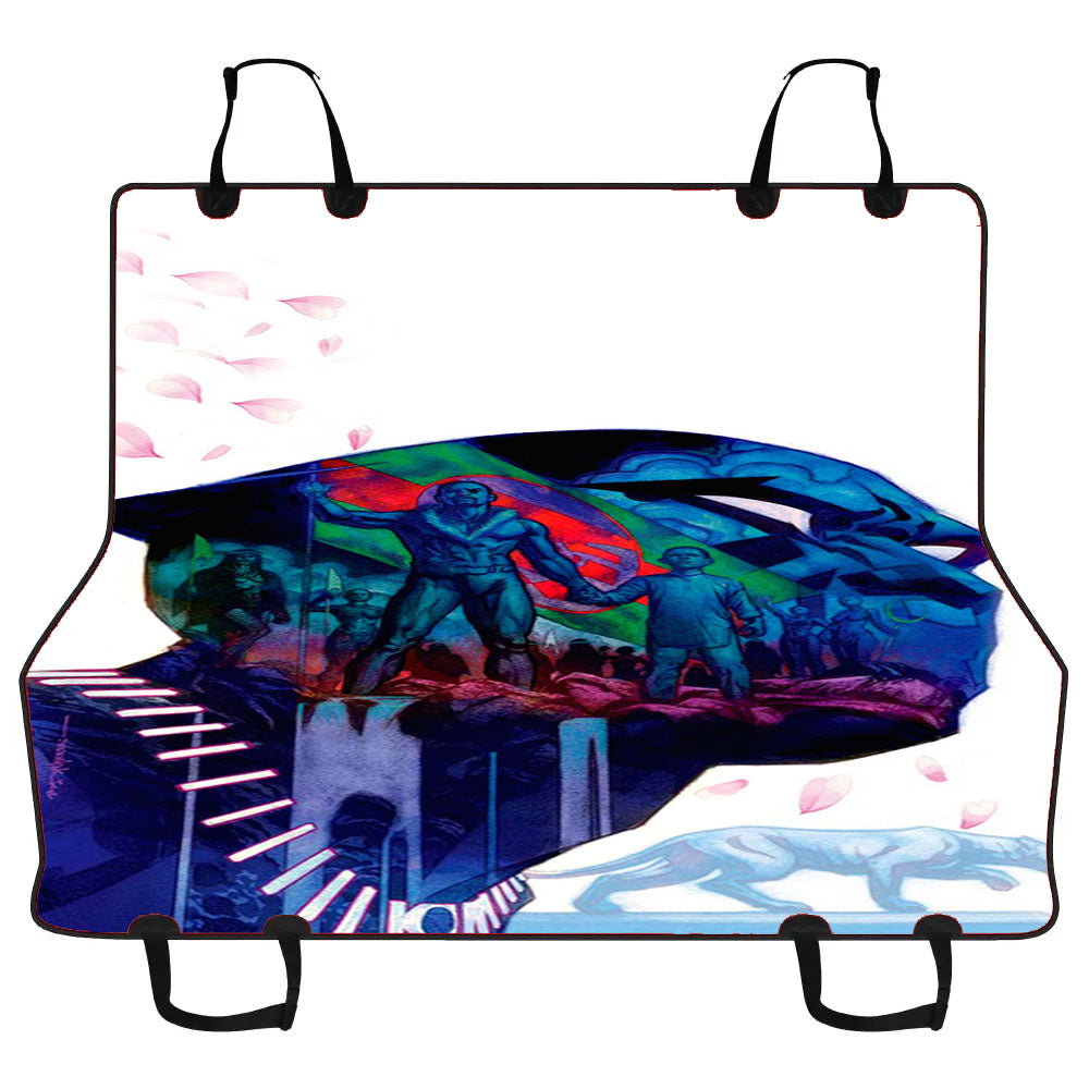 Black Panther Art Flower Car Pet Seat Cover
