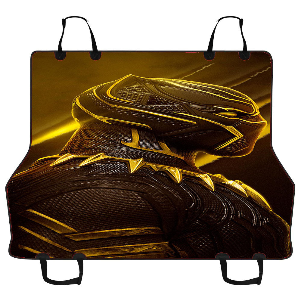 Black Panther Gold Car Pet Seat Cover