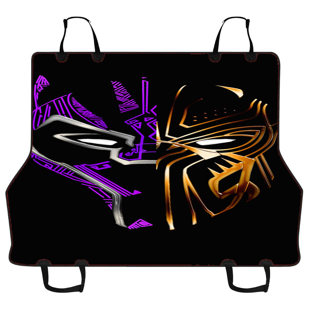 Black Panther Golden Purple Car Pet Seat Cover