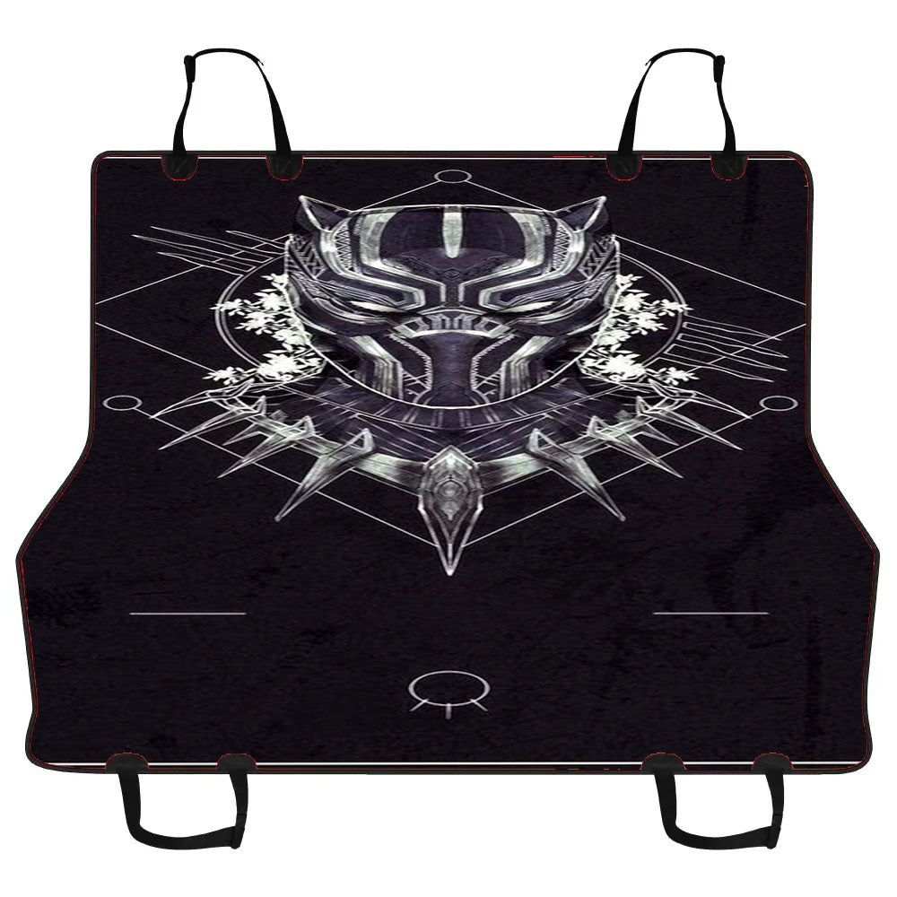 Black Panther Head Art Car Pet Seat Cover