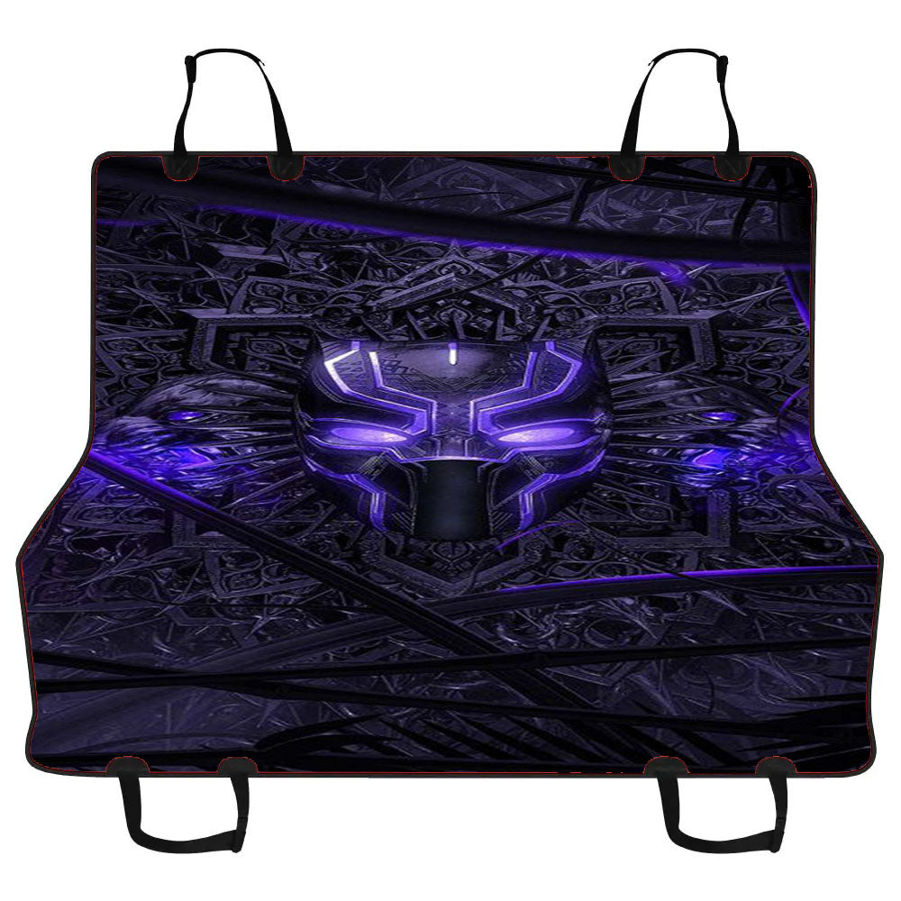 Black Panther Purple Mask Car Pet Seat Cover