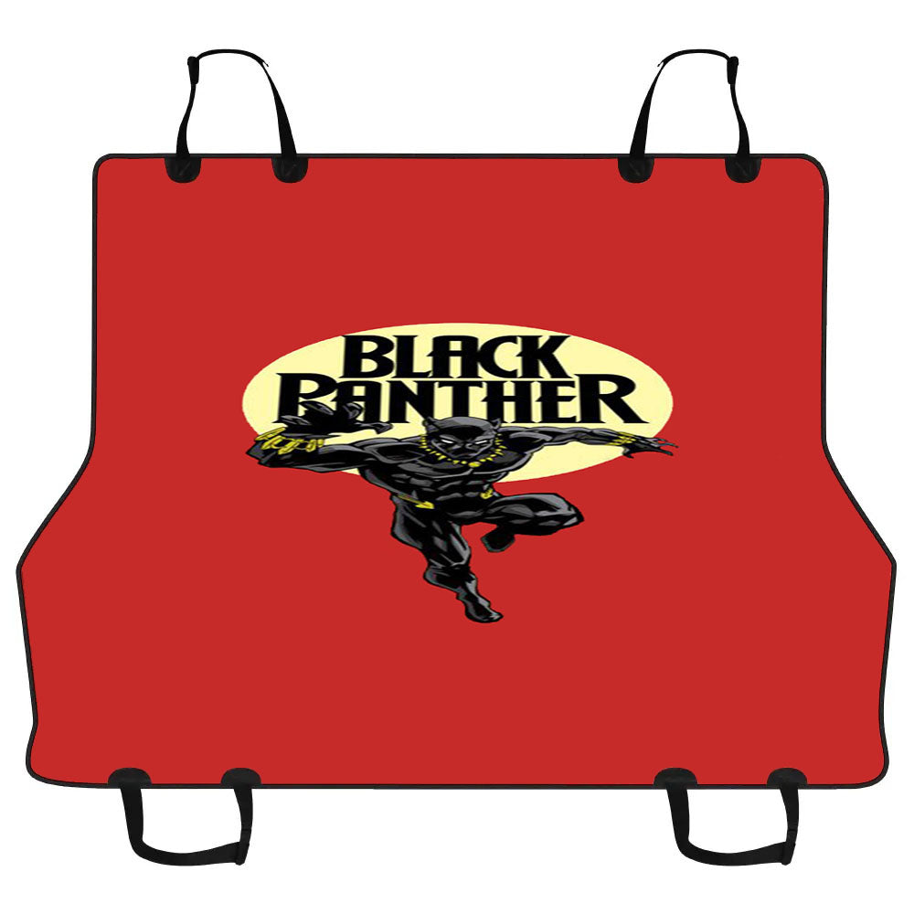 Black Panther Red Car Pet Seat Cover