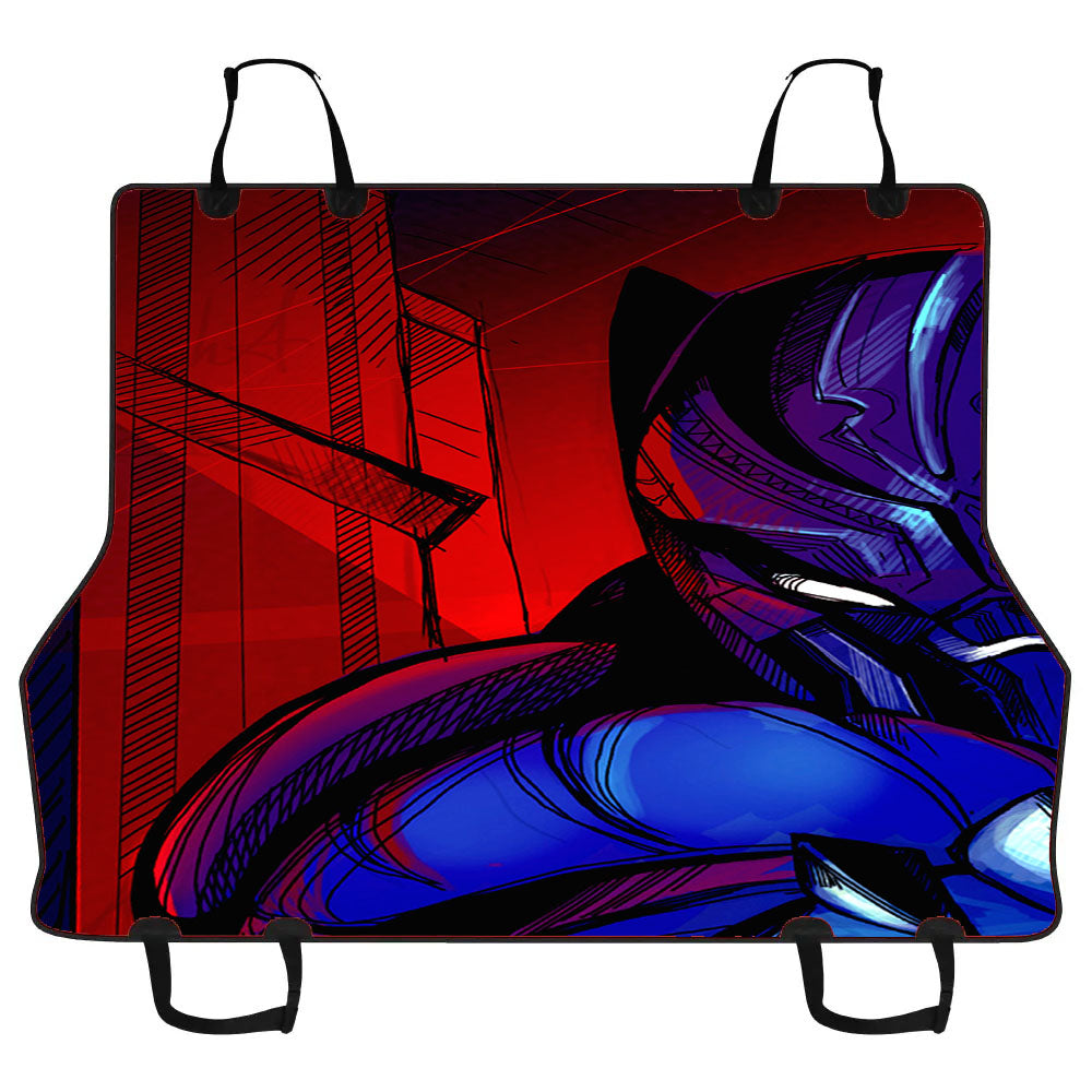 Black Panther Superhero Art Car Pet Seat Cover