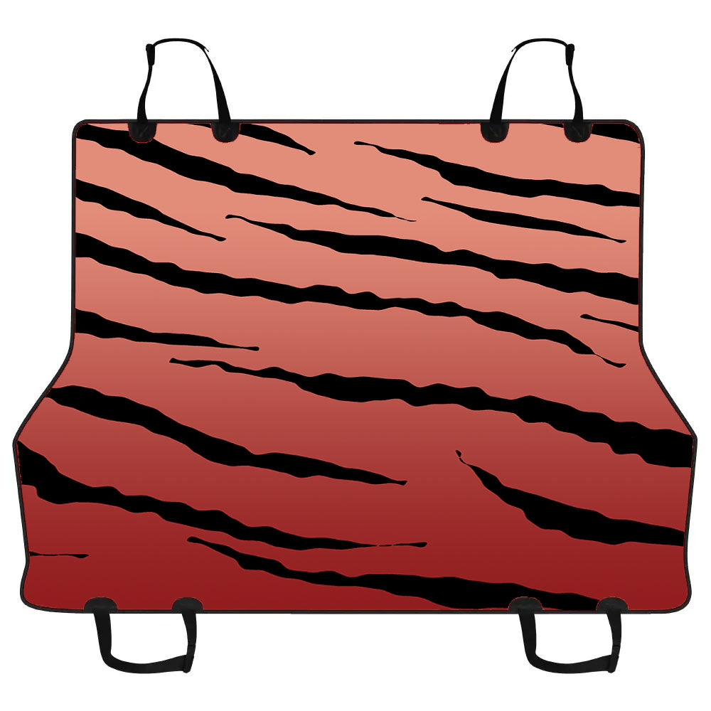 Black Peach Gradient Tiger Skin Texture Nature Pattern Car Pet Seat Cover