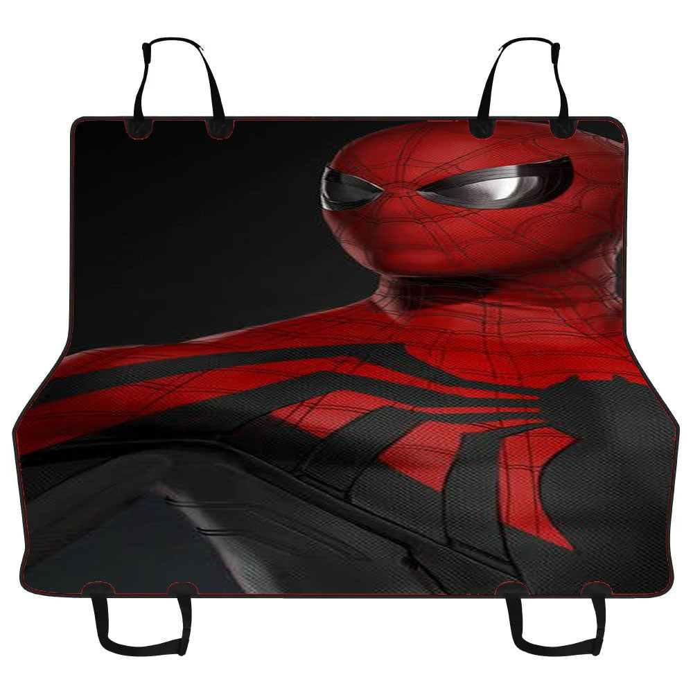 Black Red Spiderman Costume Car Pet Seat Cover