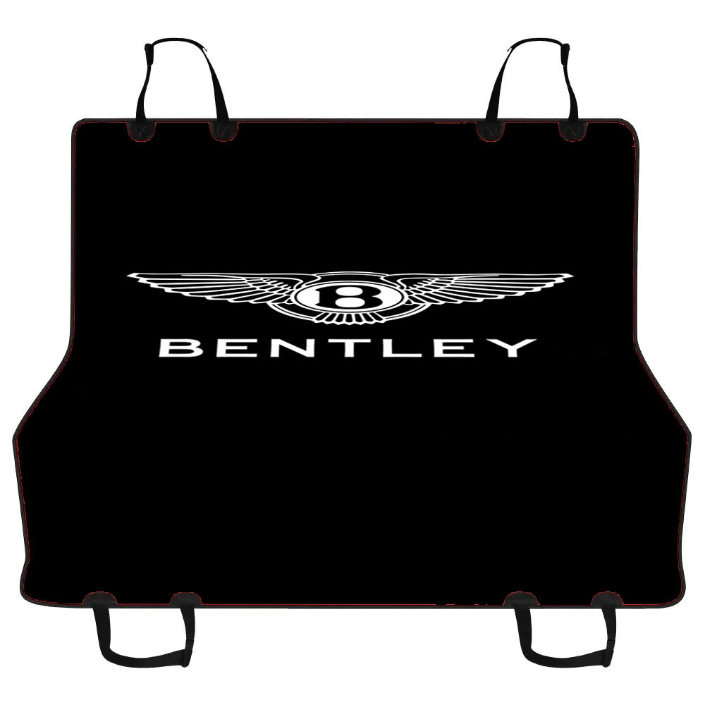 Black White Bentley Logo Car Pet Seat Cover
