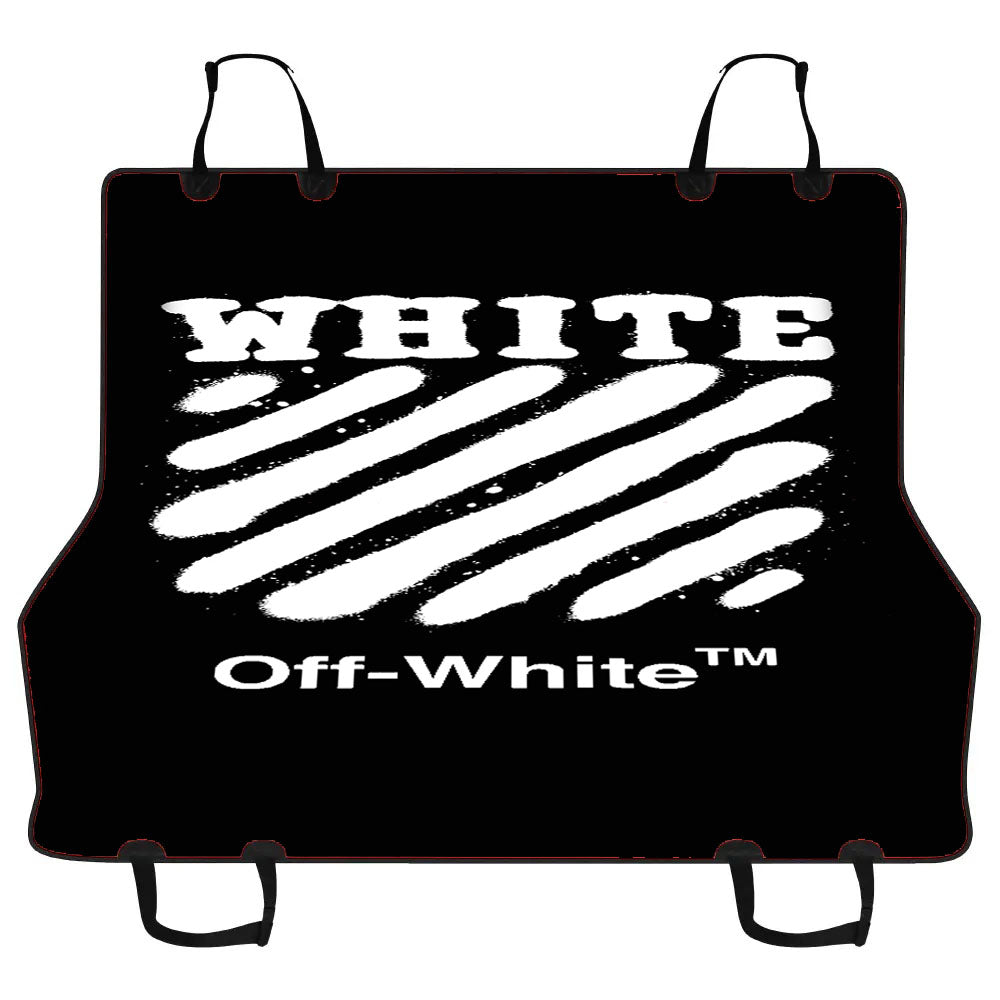 Black White Spray Off White Car Pet Seat Cover