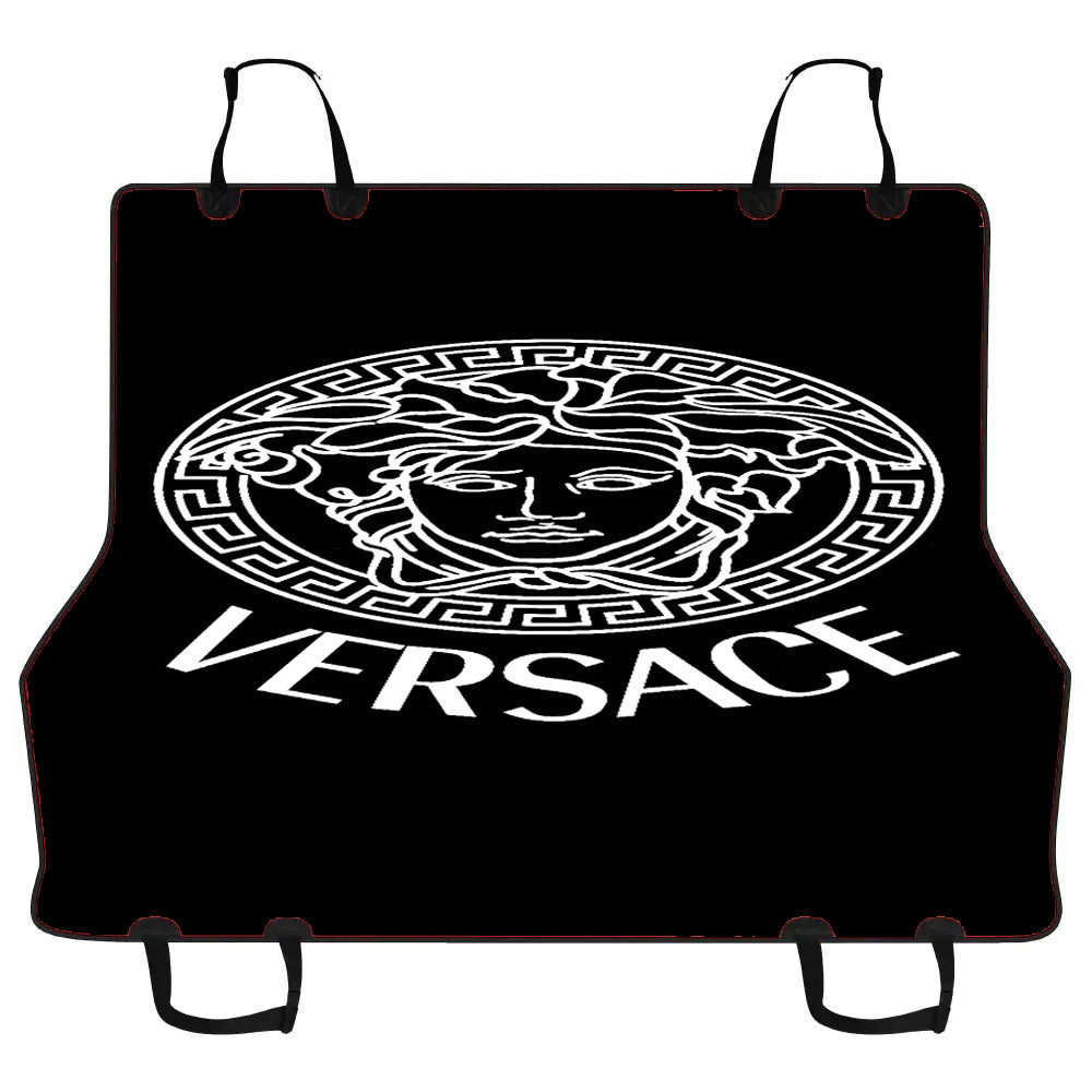 Black White Versace Car Pet Seat Cover