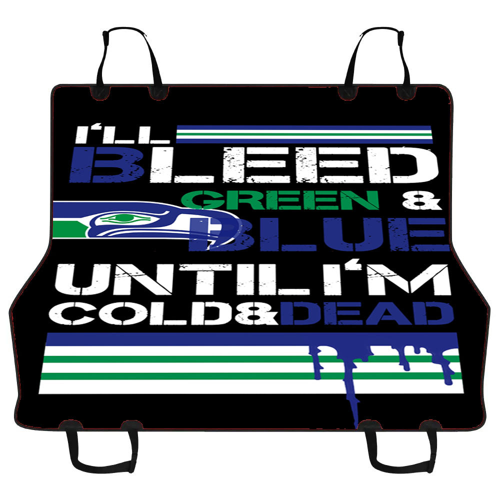 Bleed Green And Blue Seattle Seahawks Car Pet Seat Cover