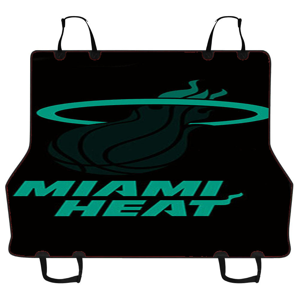 Blue Black Miami Heat Car Pet Seat Cover