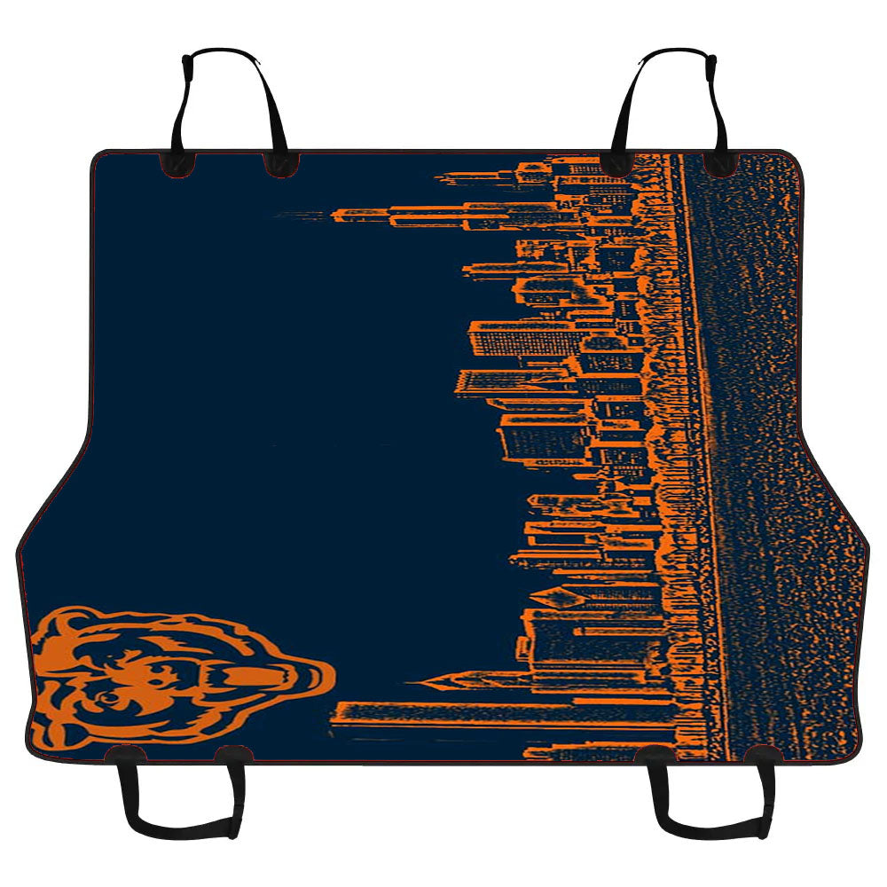 Blue Chicago Bear Car Pet Seat Cover