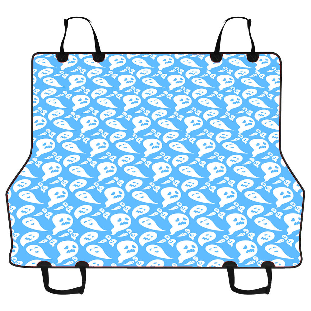 Blue Ghosts Pattern Halloween Car Pet Seat Cover