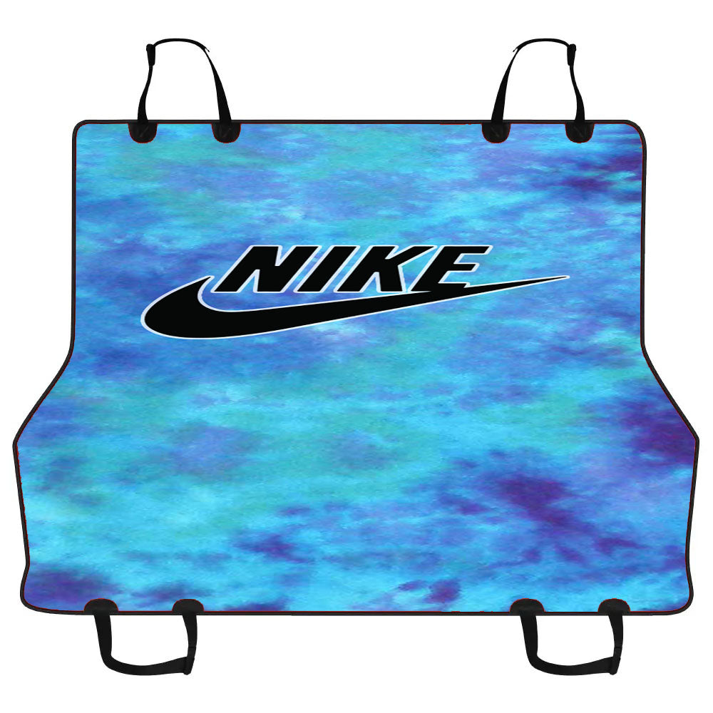 Blue Nike Tie Dye Car Pet Seat Cover
