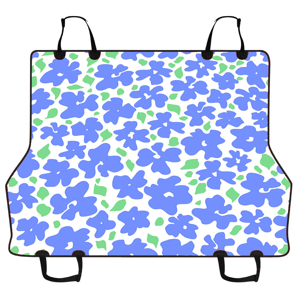 Blue Spring Flowers Car Pet Seat Cover