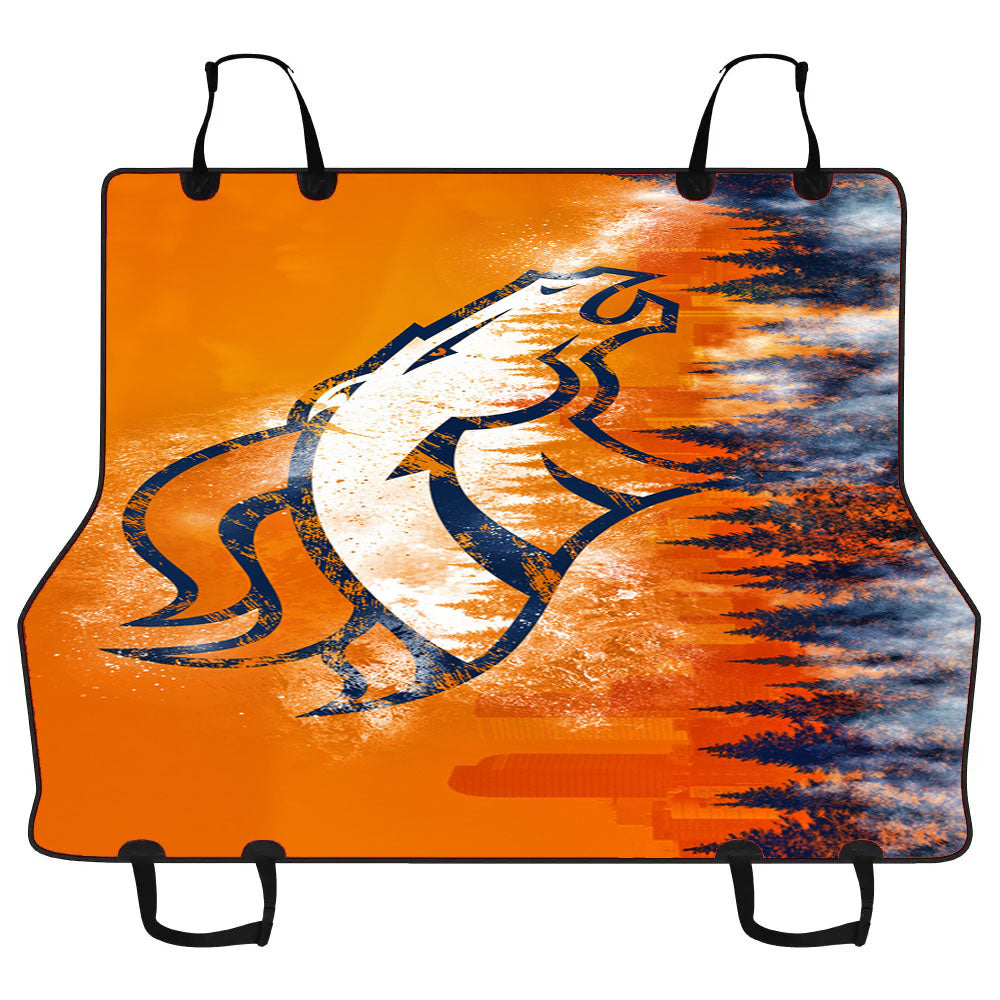 Broncos Denver Christmas Wallpaper Car Pet Seat Cover