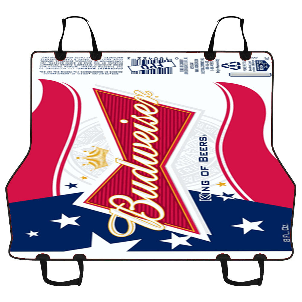 Budweiser American Flag Logo Car Pet Seat Cover