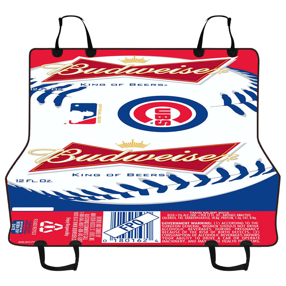 Budweiser Mlb Chicago Cubs Car Pet Seat Cover