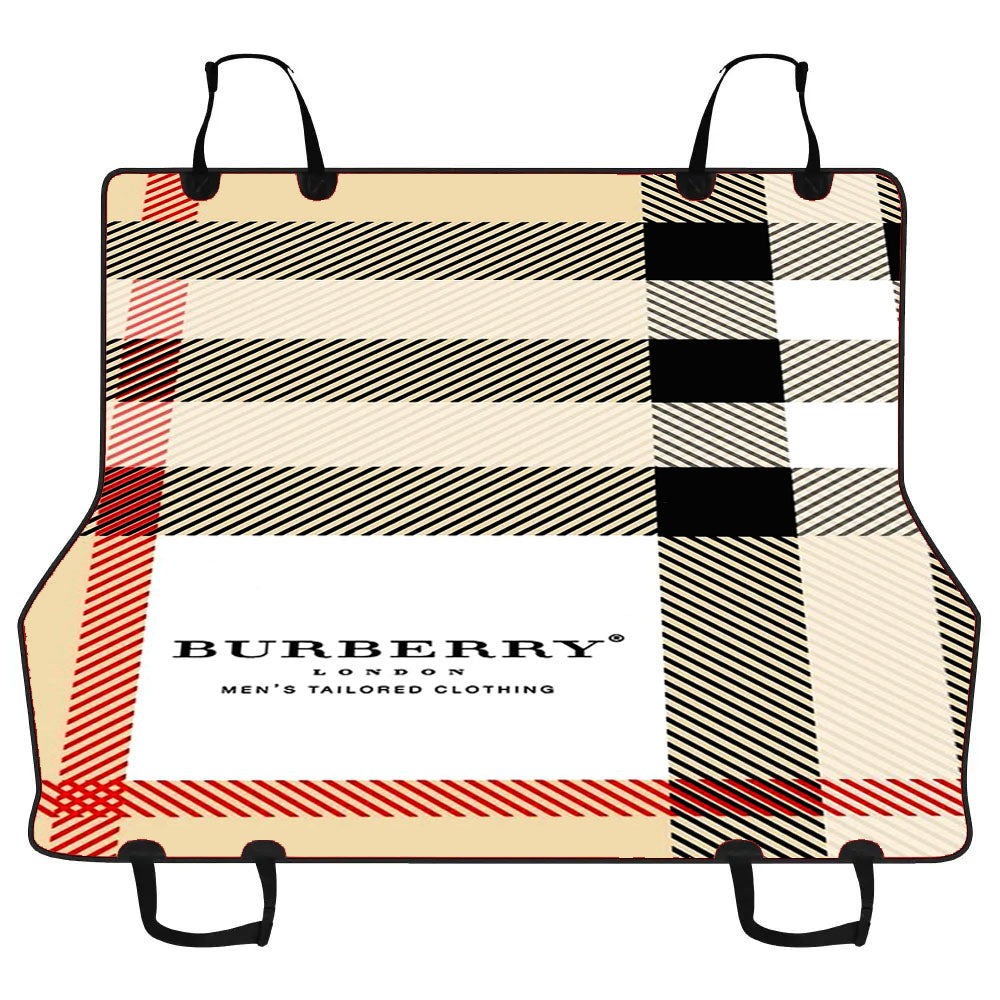 Burberry Pattern Square Car Pet Seat Cover