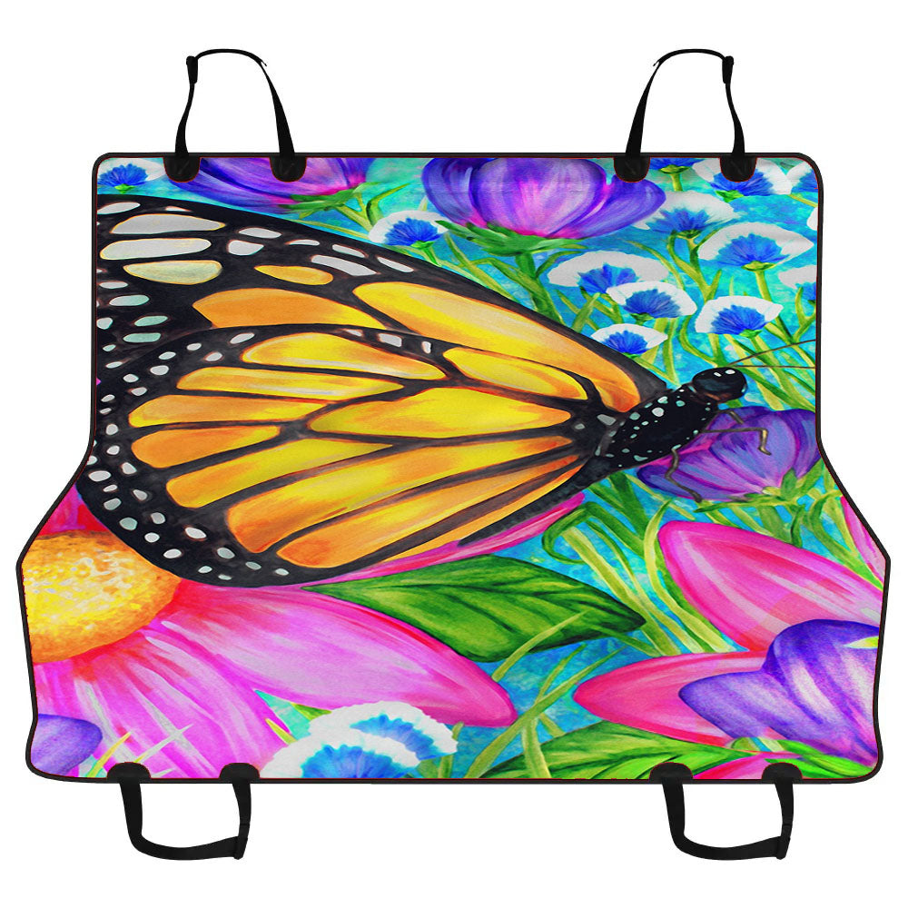 Butterfly Blooms Car Pet Seat Cover