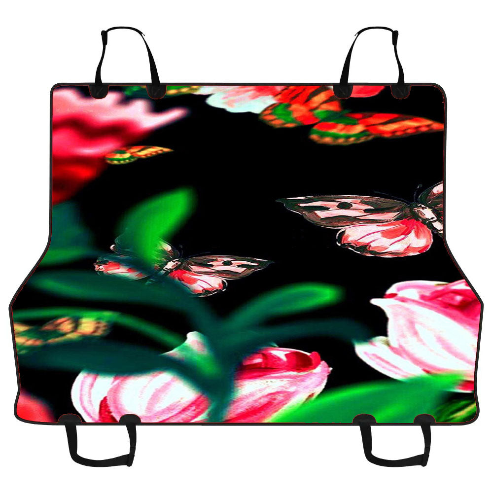 Butterfly Flower Car Pet Seat Cover