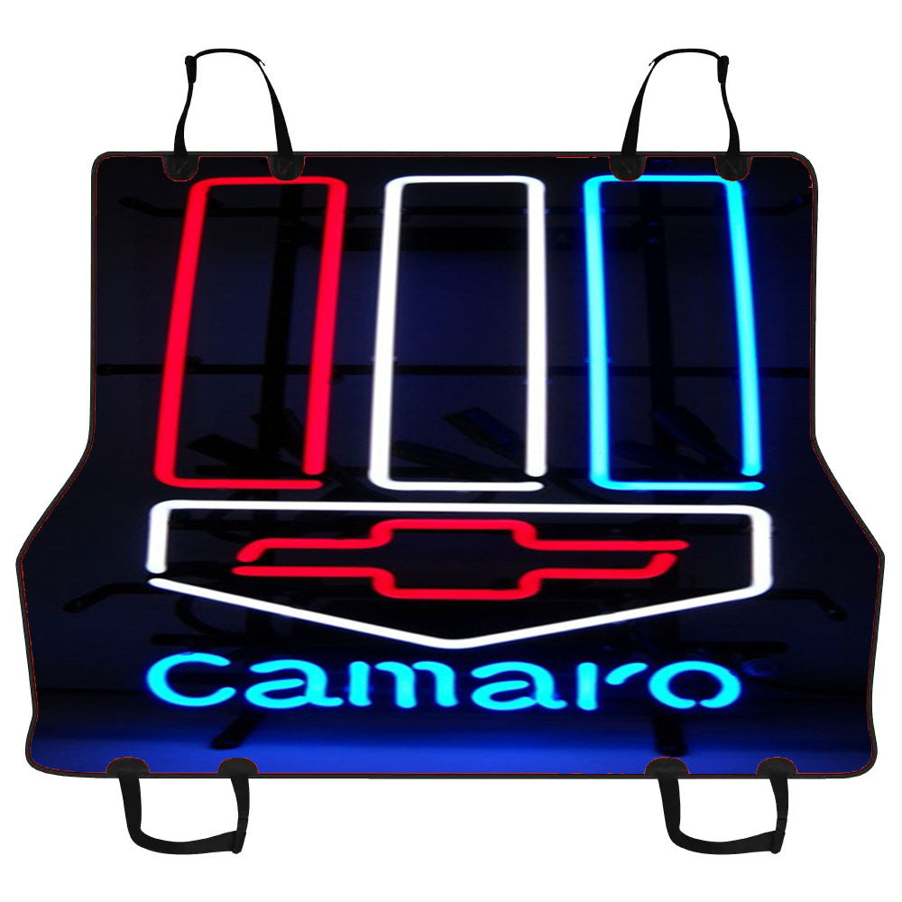 Camaro Neon Logo Car Pet Seat Cover