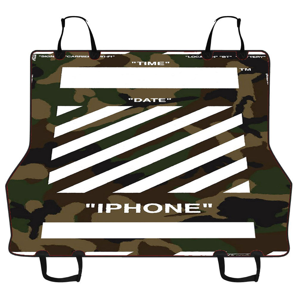 Camouflage Off White Style Car Pet Seat Cover
