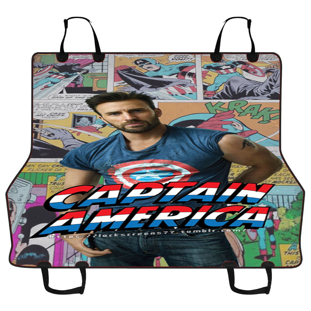 Captain America C Car Pet Seat Cover