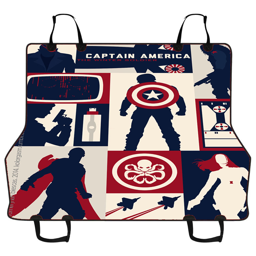 Captain America Hydra Collage Car Pet Seat Cover